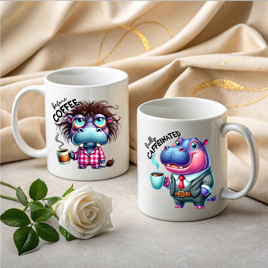 Sarcastic Coffee Mug – Grumpy to Happy (Cat, Dog & More!) | High - Quality Mugs | Buy Now at CB Print Concept