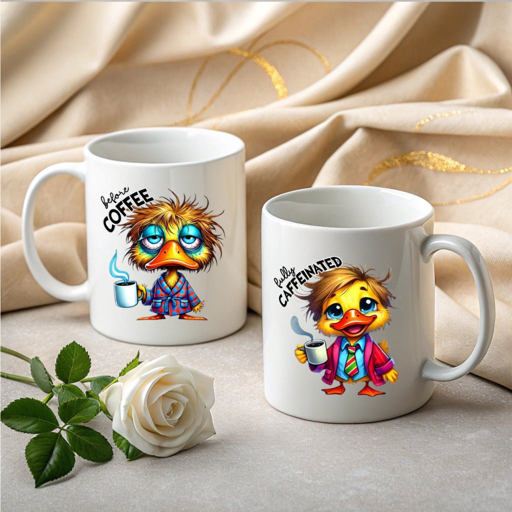 Sarcastic Coffee Mug – Grumpy to Happy (Cat, Dog & More!) | High - Quality Mugs | Buy Now at CB Print Concept