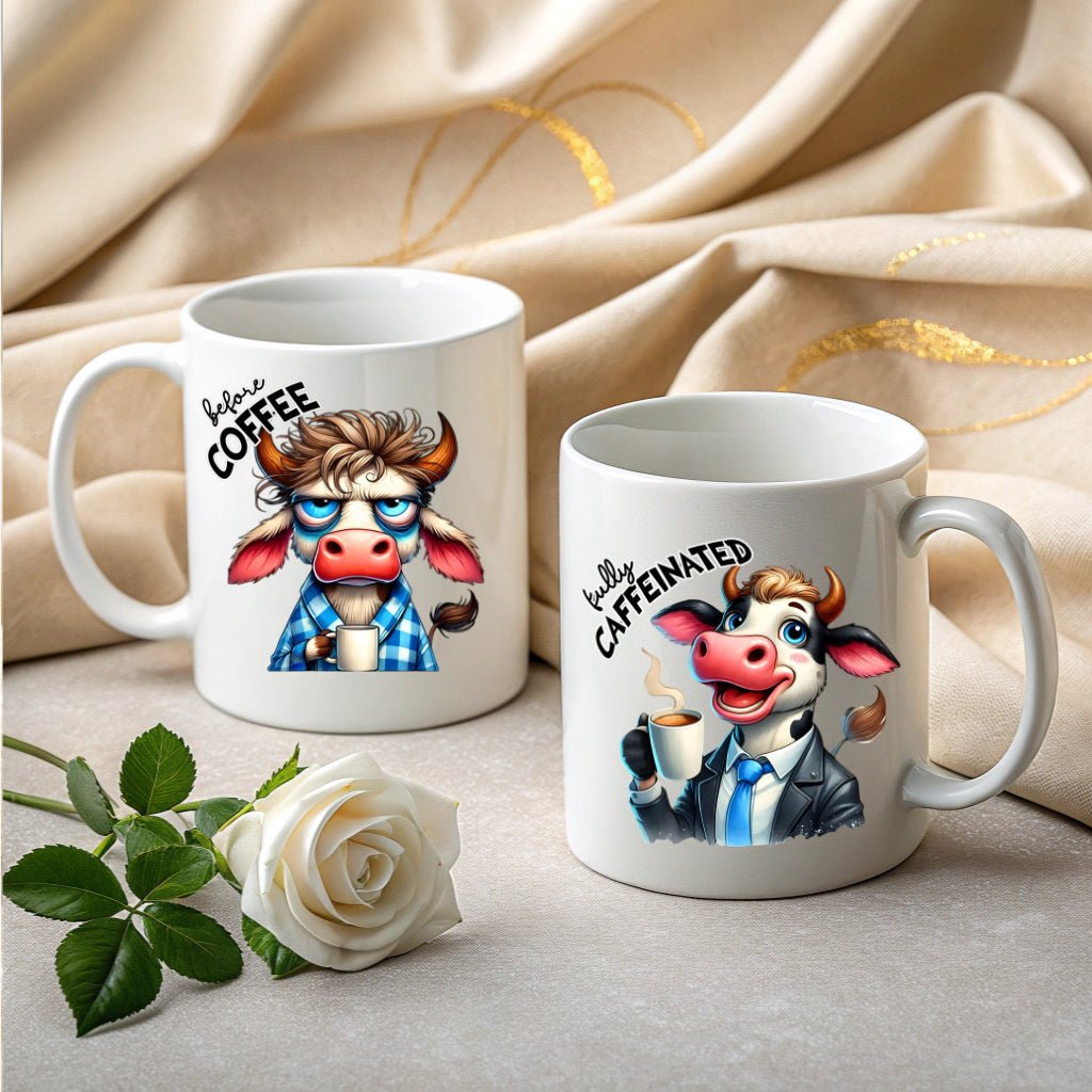 Sarcastic Coffee Mug – Grumpy to Happy (Cat, Dog & More!) | High - Quality Mugs | Buy Now at CB Print Concept