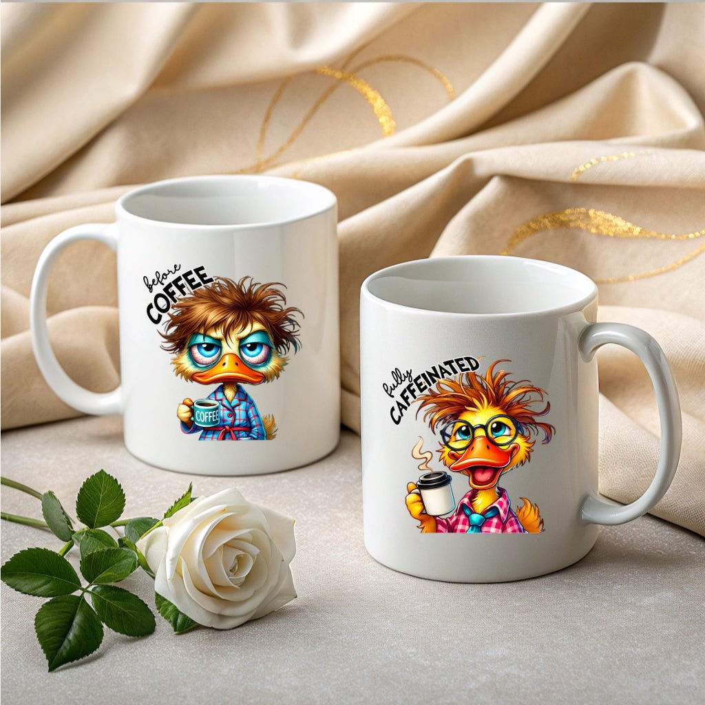 Sarcastic Coffee Mug – Grumpy to Happy (Cat, Dog & More!) | High - Quality Mugs | Buy Now at CB Print Concept