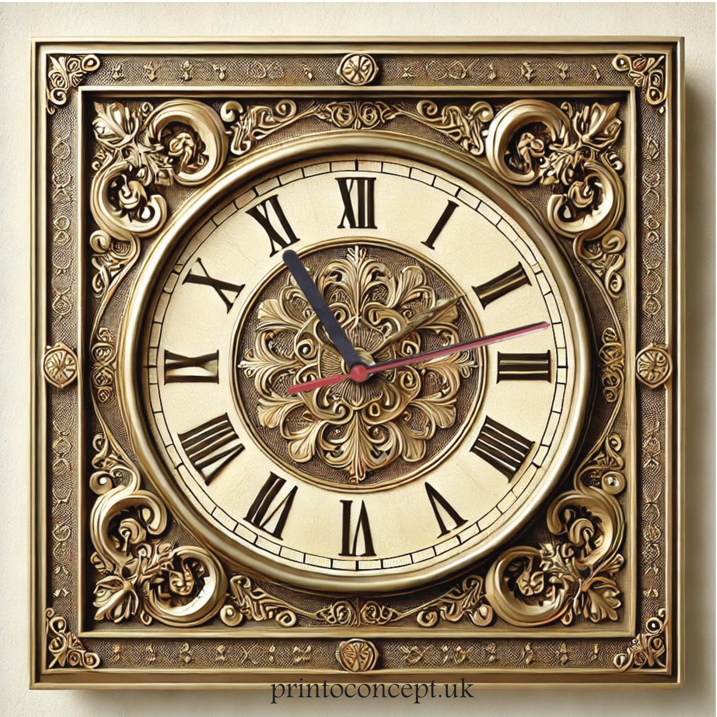 Wall Clock Retro Style Model 14 - Print Concept