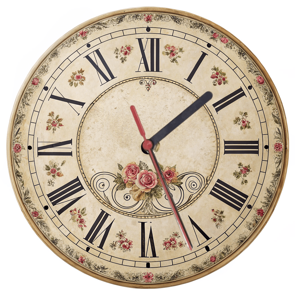 Wall Clock Retro Style Model 21 - Print Concept