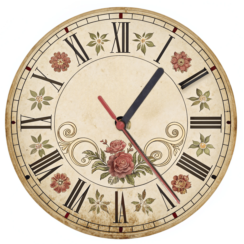 Wall Clock Retro Style Model 21 - Print Concept