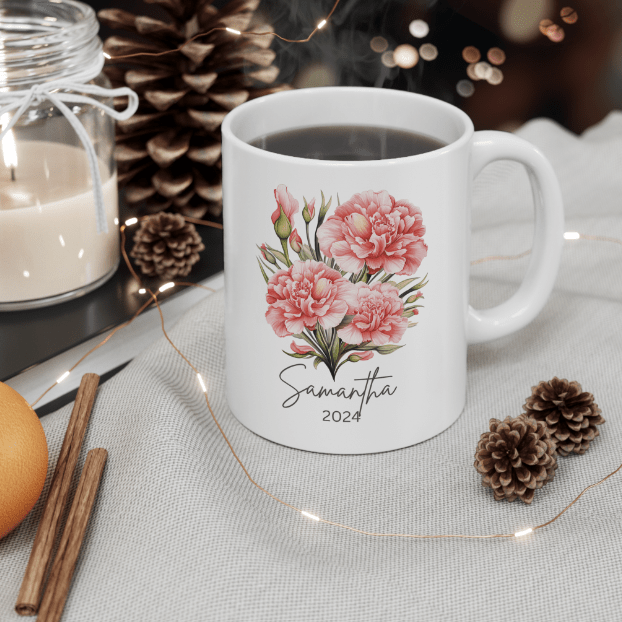 Birth Flower Mug | High - Quality Mugs | Buy Now at CB Print Concept