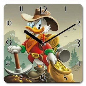 Donald and Gold Money Clock - Print Concept