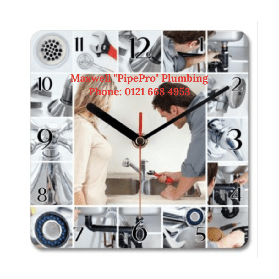 The Plumber's Clock - Print Concept
