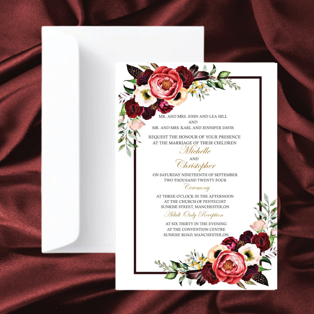 Wedding Invitation L0006 - Print Concept