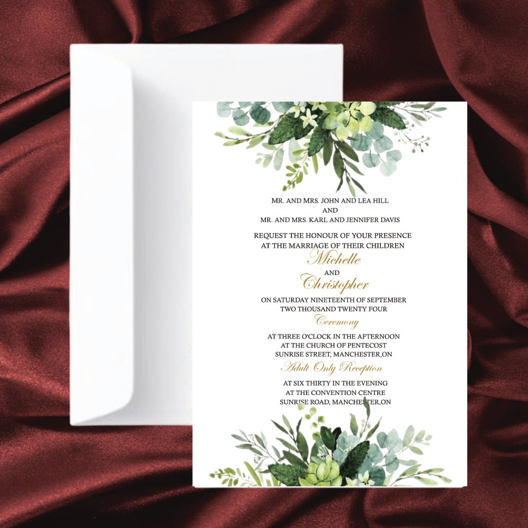 Wedding Invitation L0010 - Print Concept