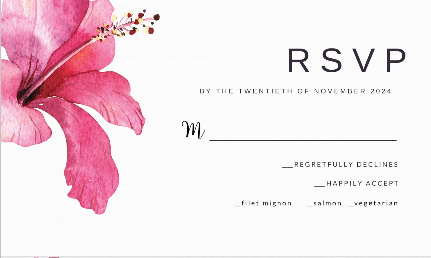 Wedding Invitations G0010 - Print Concept