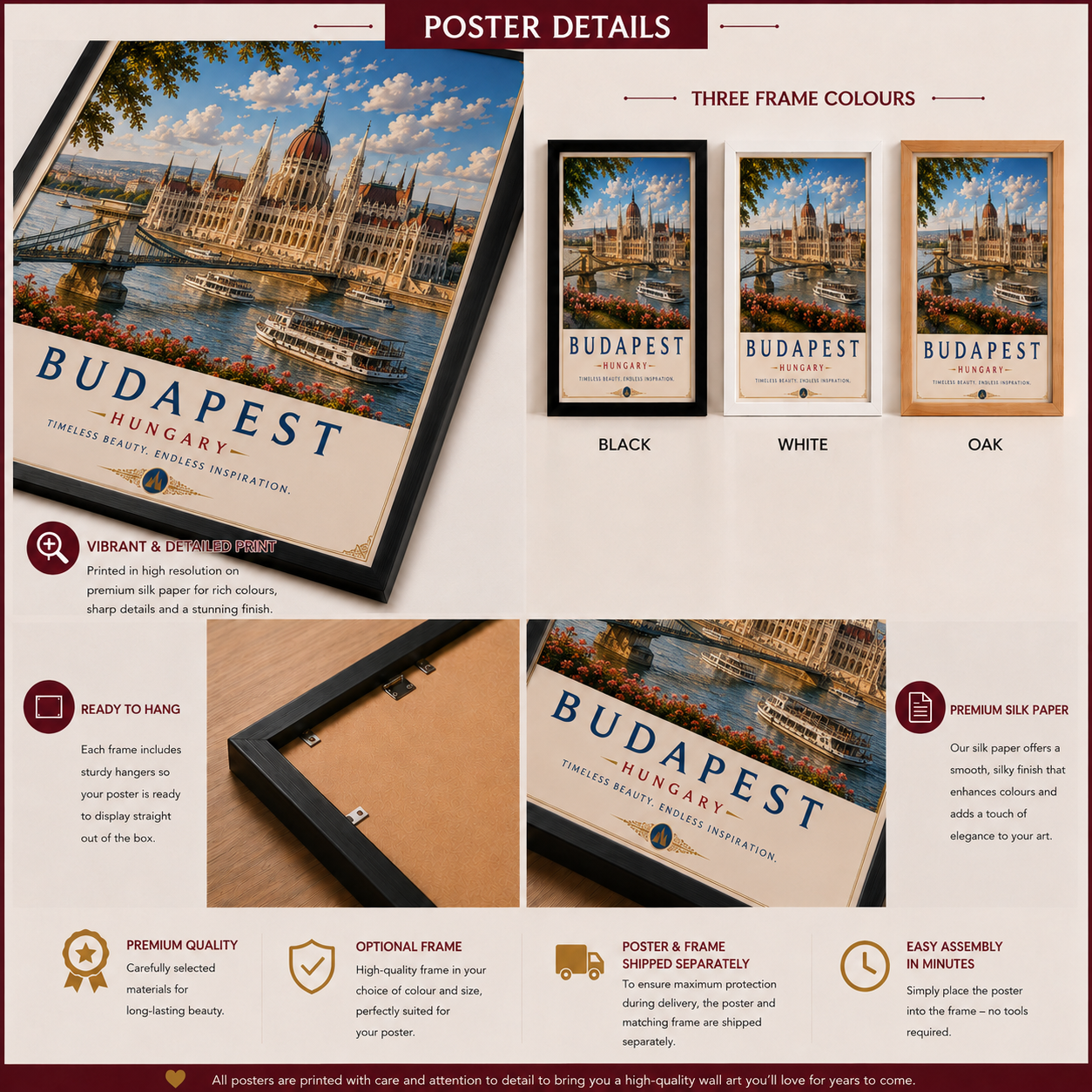 Budapest Travel Poster