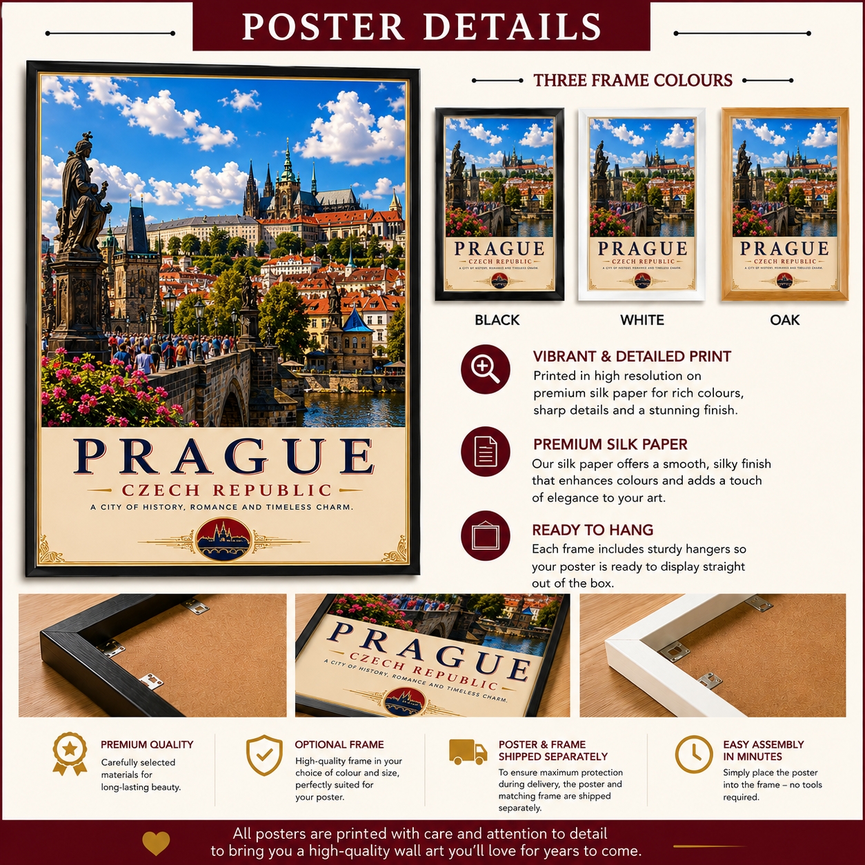 Prague Travel Poster