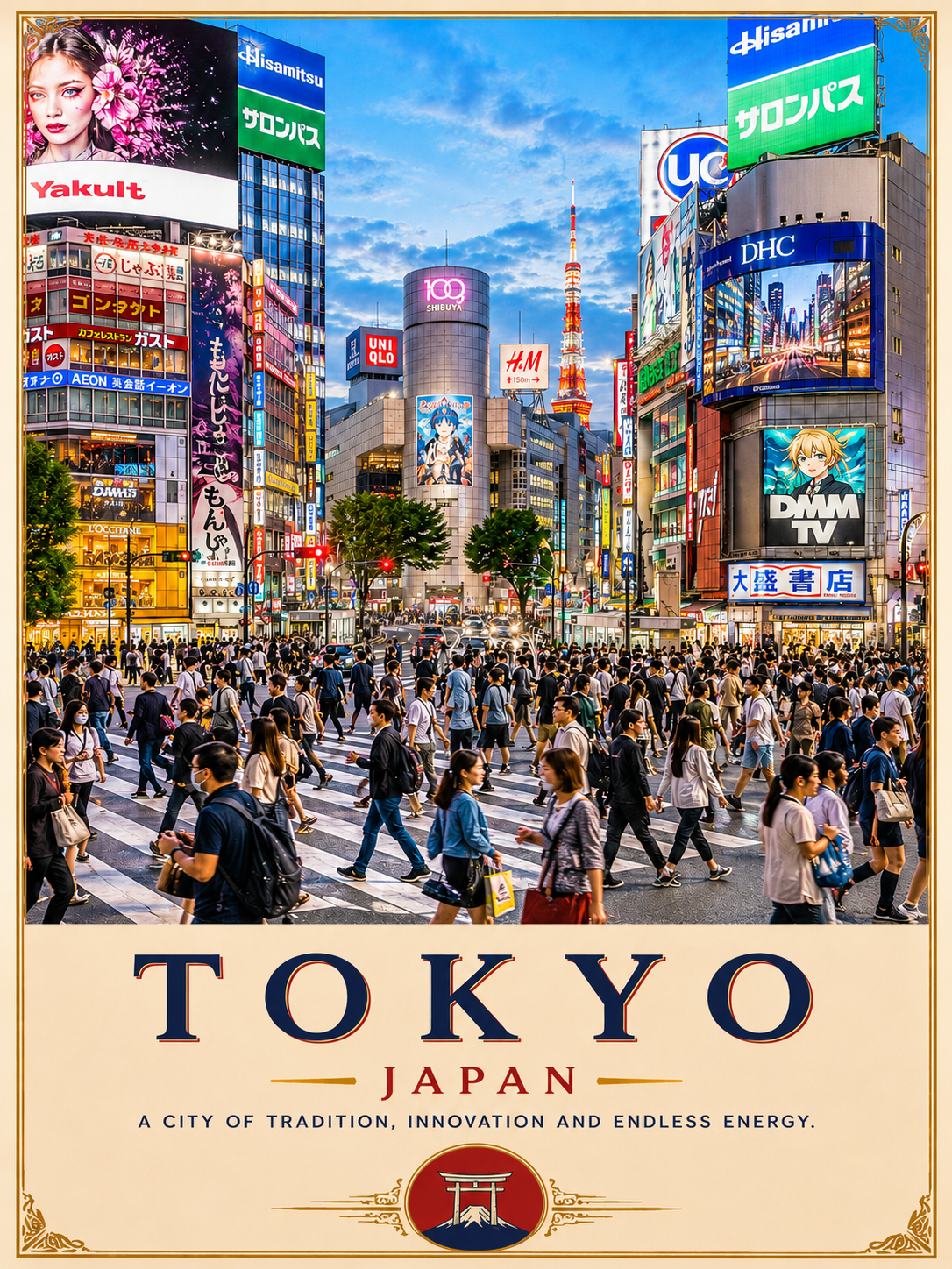 Tokyo Travel Poster