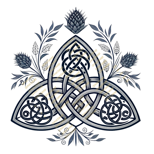 Celtic Knot Thistle Tattoo – Scottish Heritage Temporary Tattoo