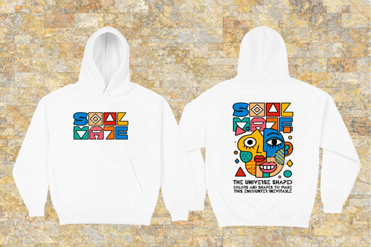 Hanorac cu imprimeu geometric pentru suflet pereche – Design streetwear îndrăzneț 