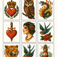 A4 Customisable Gang Sheet – Temporary Tattoos (Your Design or Our Designs)