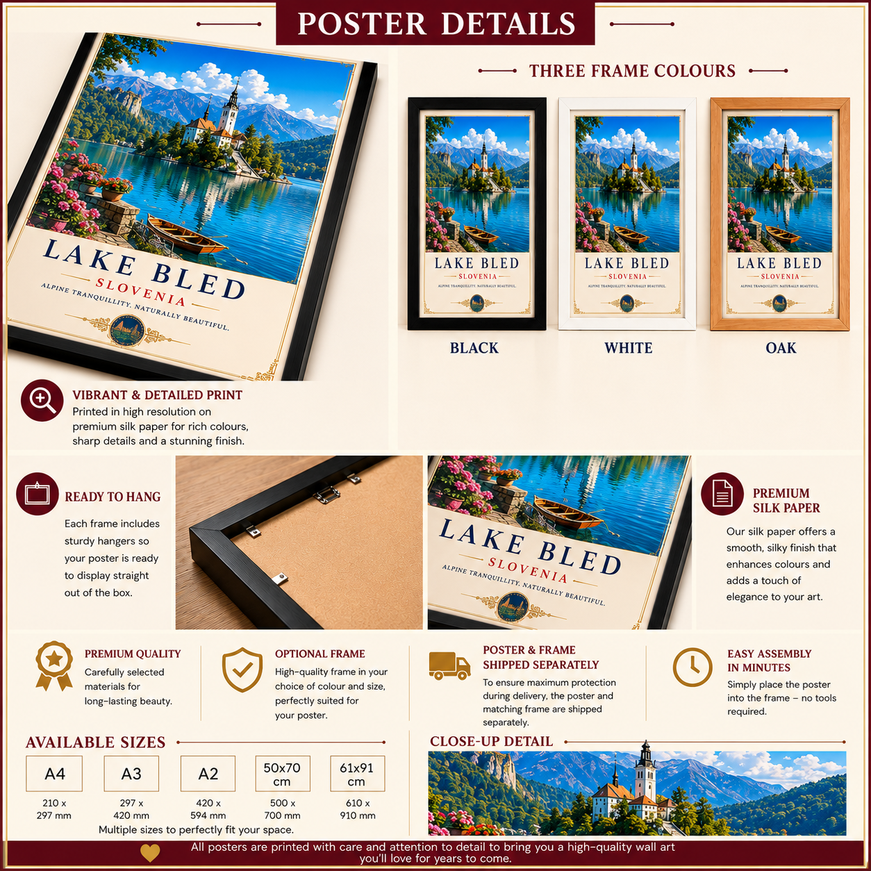 Lake Bled Poster