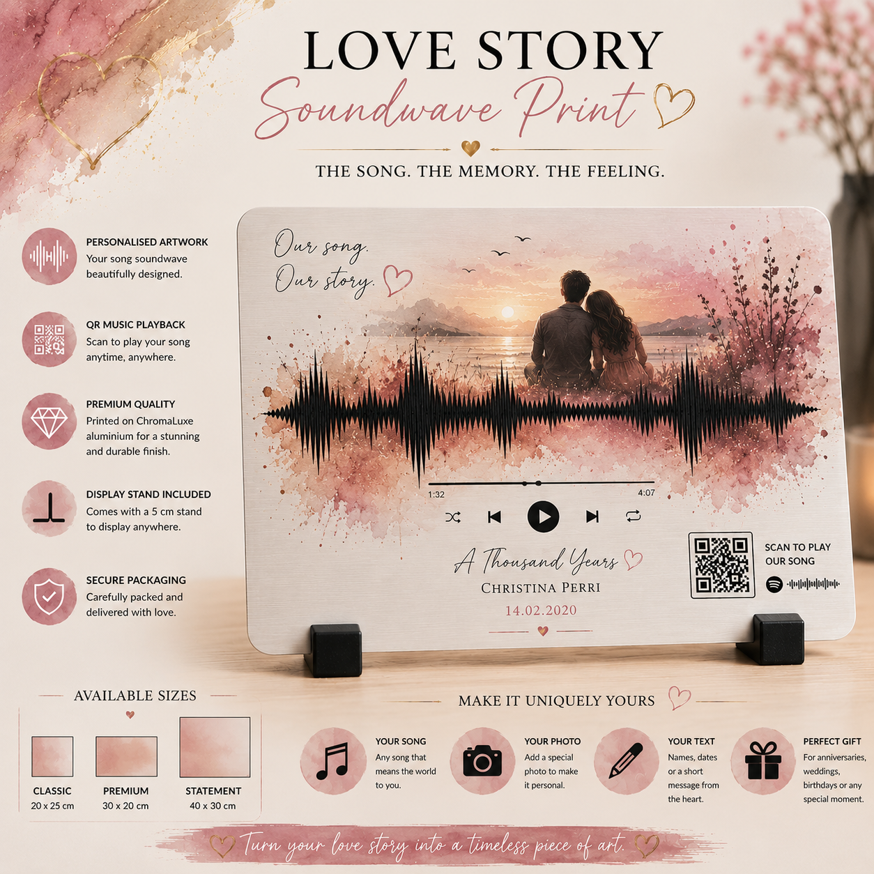 Love Story Soundwave Print