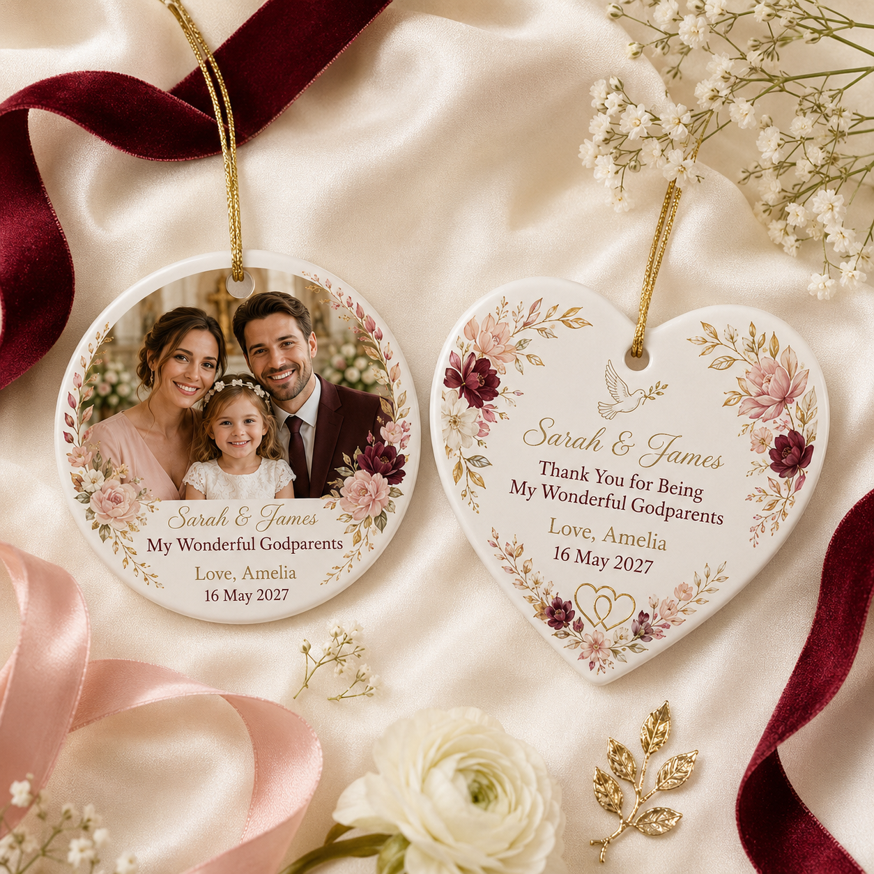 Sarah & James – My Wonderful Godparents – Love, Amelia – 16 May 2027
