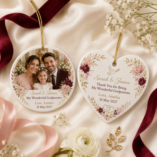 Sarah & James – My Wonderful Godparents – Love, Amelia – 16 May 2027