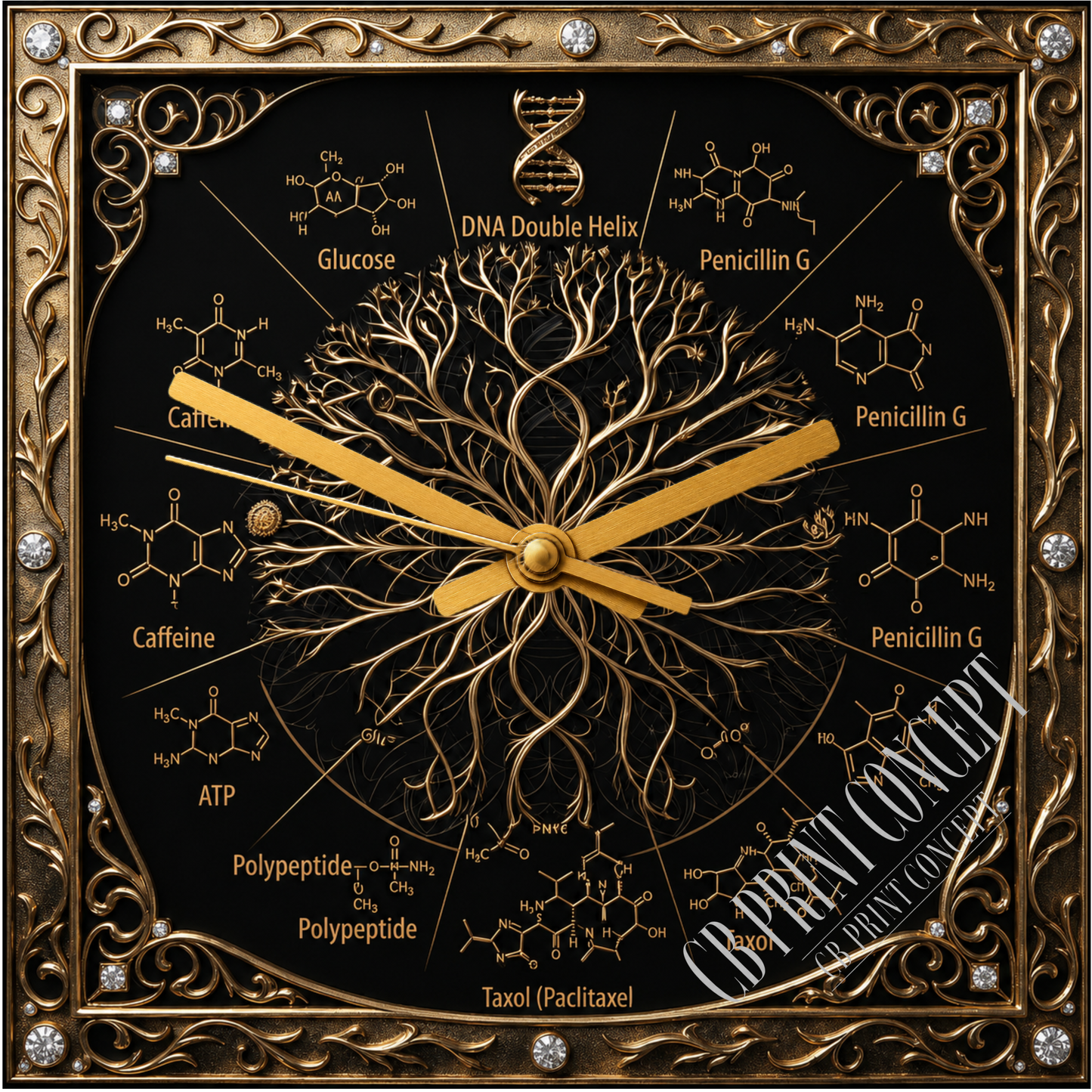 The Organic Chemistry – Molecular Art Clock