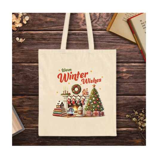 Warm Winter Wishes Tote Bag