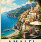 Amalfi Coast Travel Poster | High-Quality | Buy Now at CB Print Concept