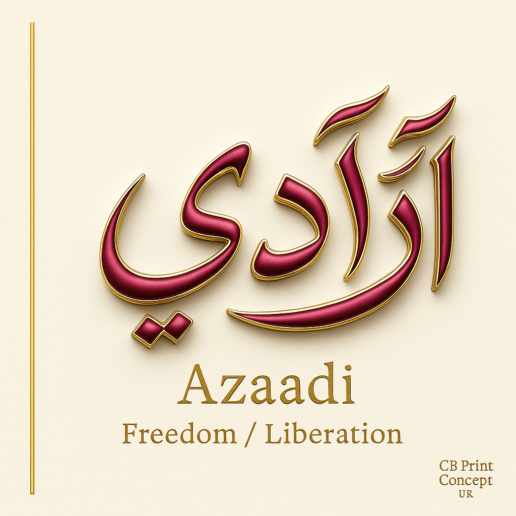 Azaadi | High - Quality | Buy Now at CB Print Concept