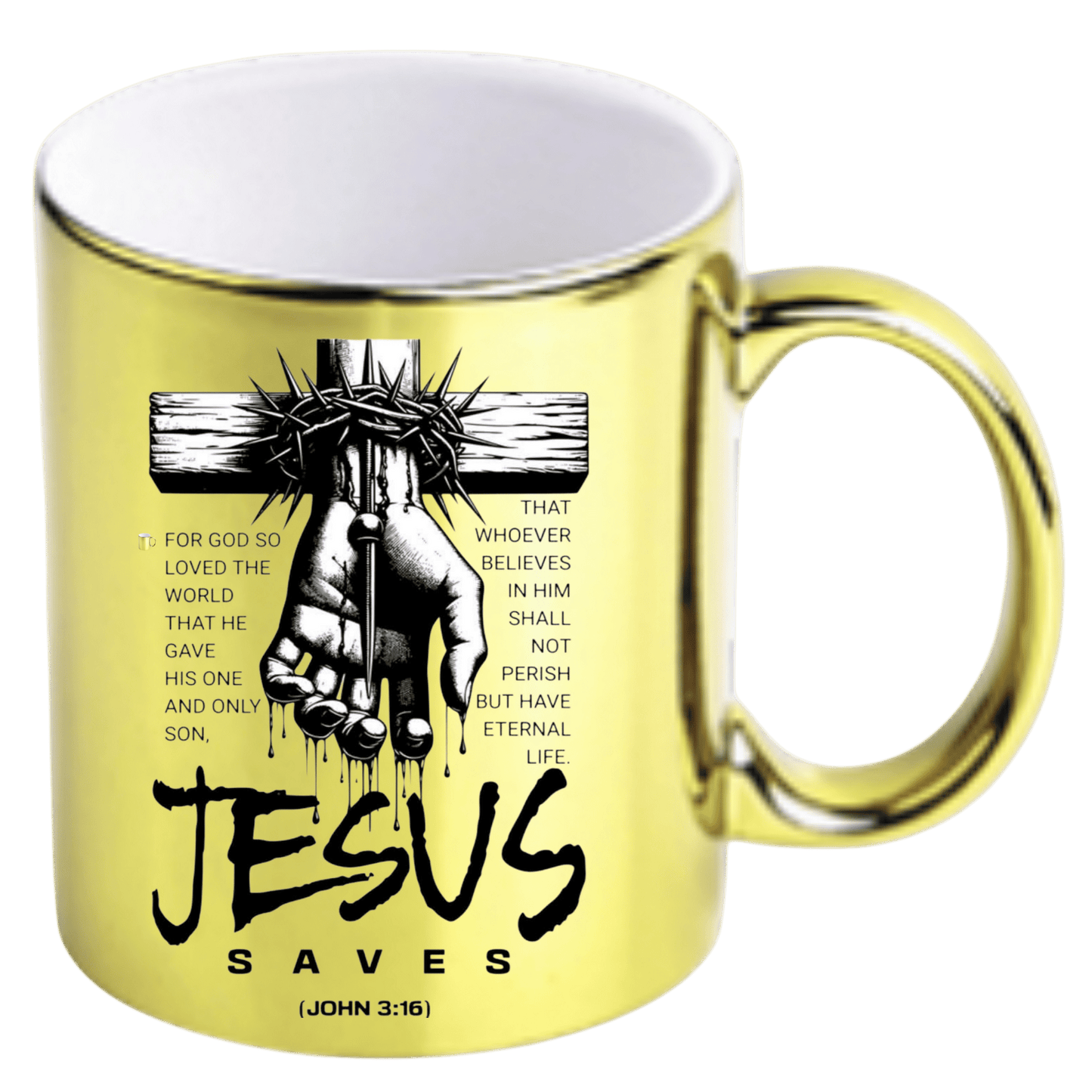 Christian Mug – Jesus Saves | High - Quality | Buy Now at CB Print Concept
