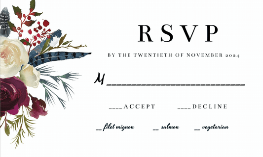 Custom RSVP | High - Quality RSVP | Buy Now at CB Print Concept