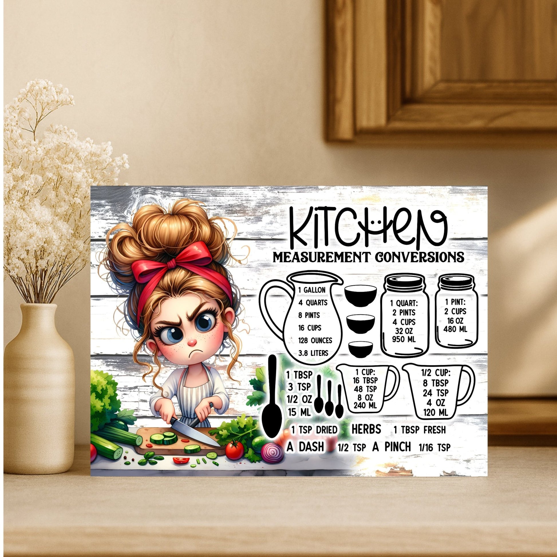 Cutting Board - Kitchen Measurement Conversion | High - Quality | Buy Now at CB Print Concept