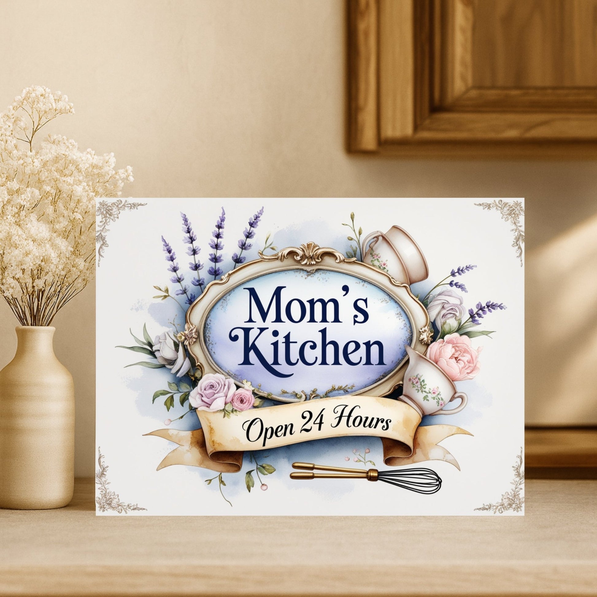 Cutting Board - Mom's Kitchen Open 24 Hours | High - Quality | Buy Now at CB Print Concept