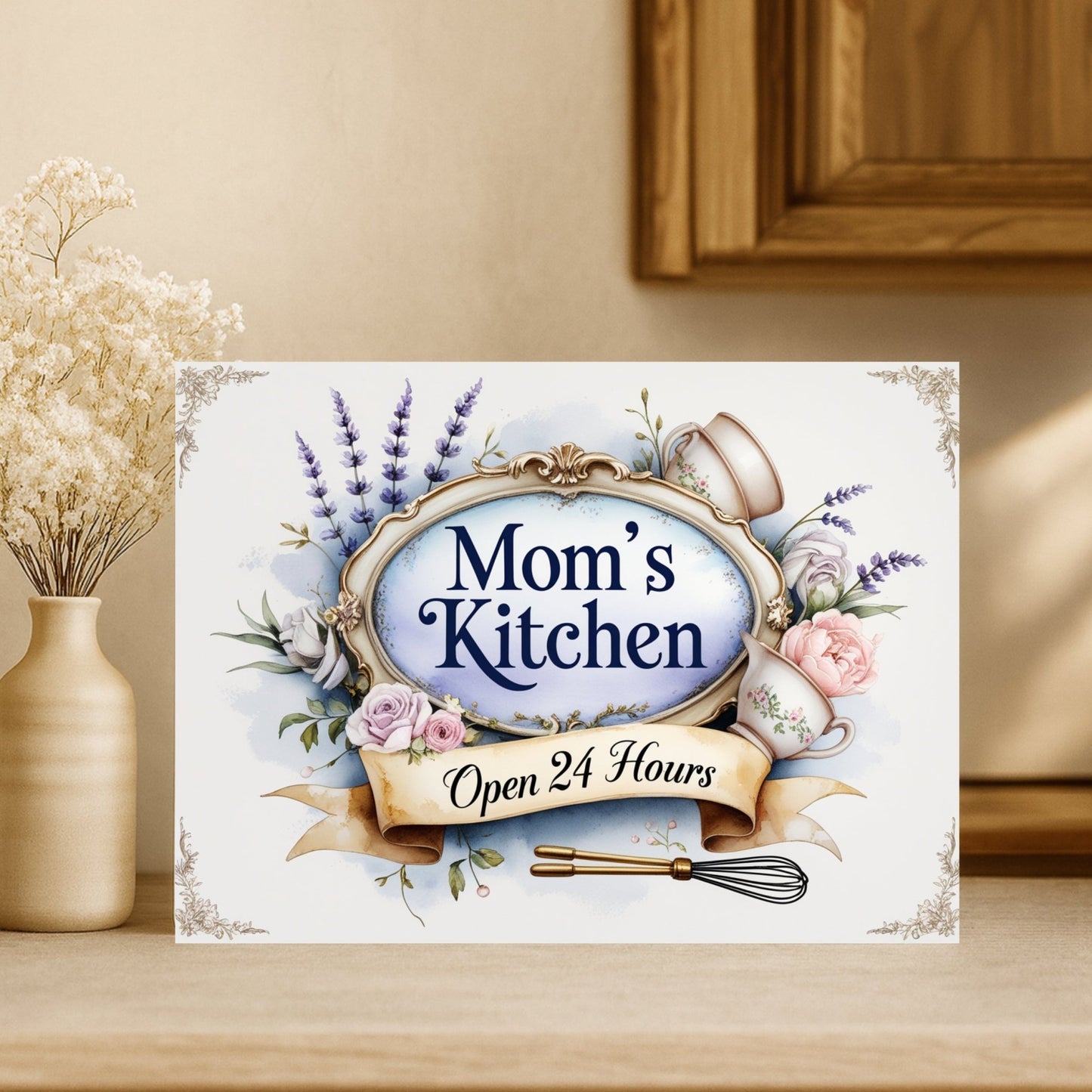 Cutting Board - Mom's Kitchen Open 24 Hours | High - Quality | Buy Now at CB Print Concept
