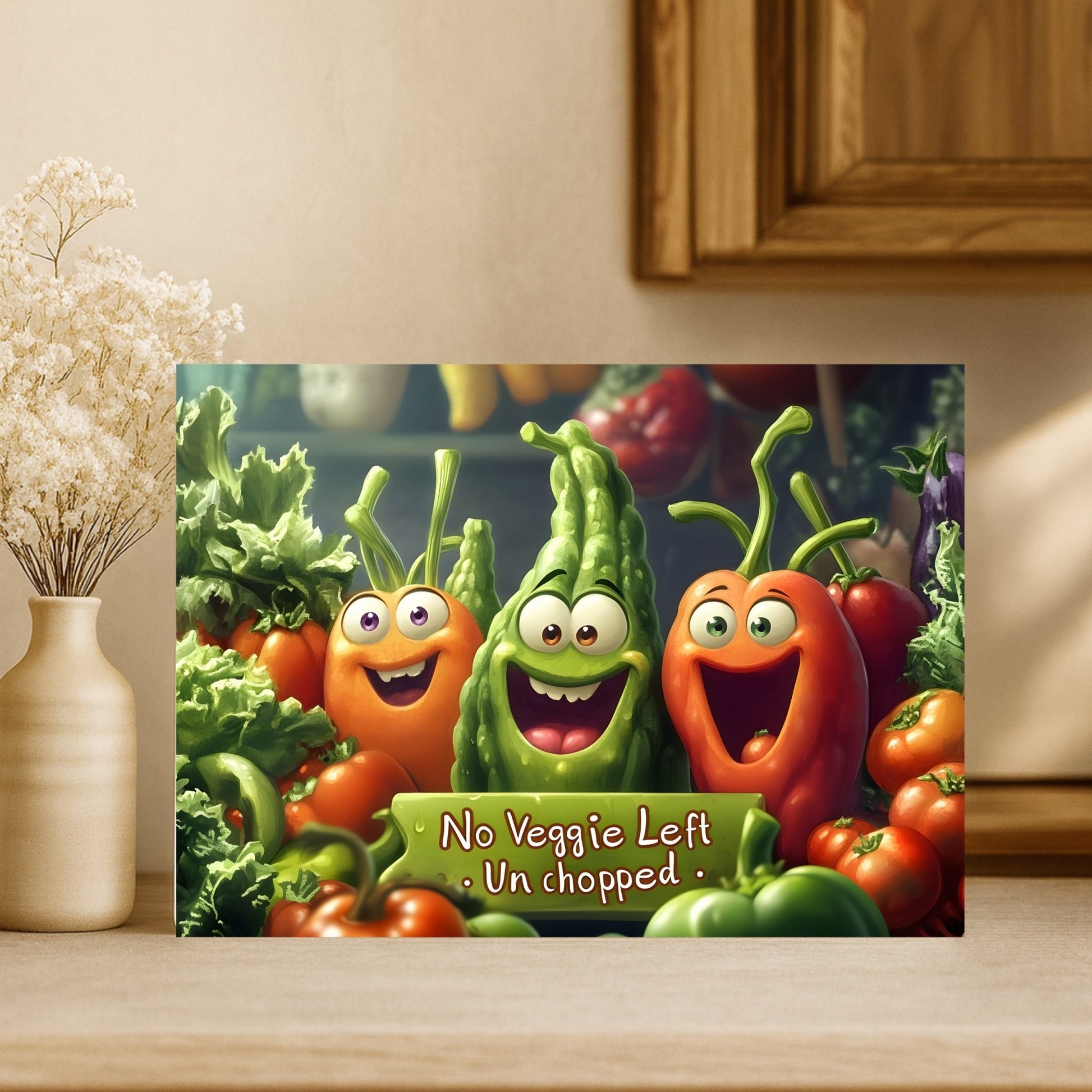 Cutting Board - No Veggy Left Un chopped | High - Quality | Buy Now at CB Print Concept