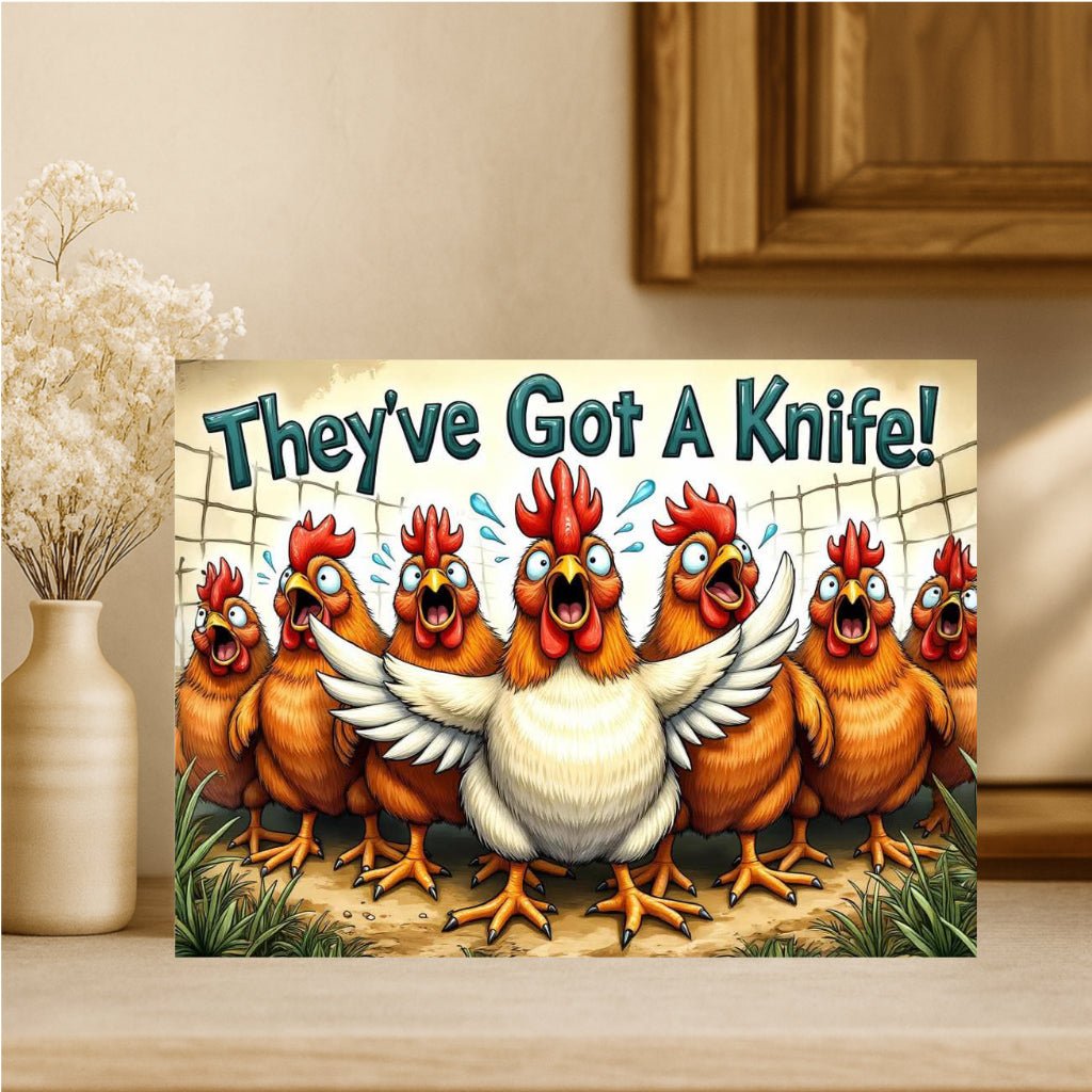Cutting Board - They've Got A Knife! | High - Quality | Buy Now at CB Print Concept