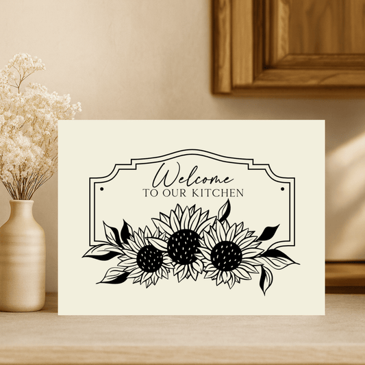 Cutting Board - Welcome To Our Kitchen | High - Quality | Buy Now at CB Print Concept