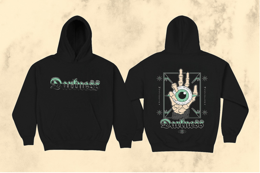 Darkness Graphic Hoodie – Neon Eye Back Print | High - Quality | Buy Now at CB Print Concept