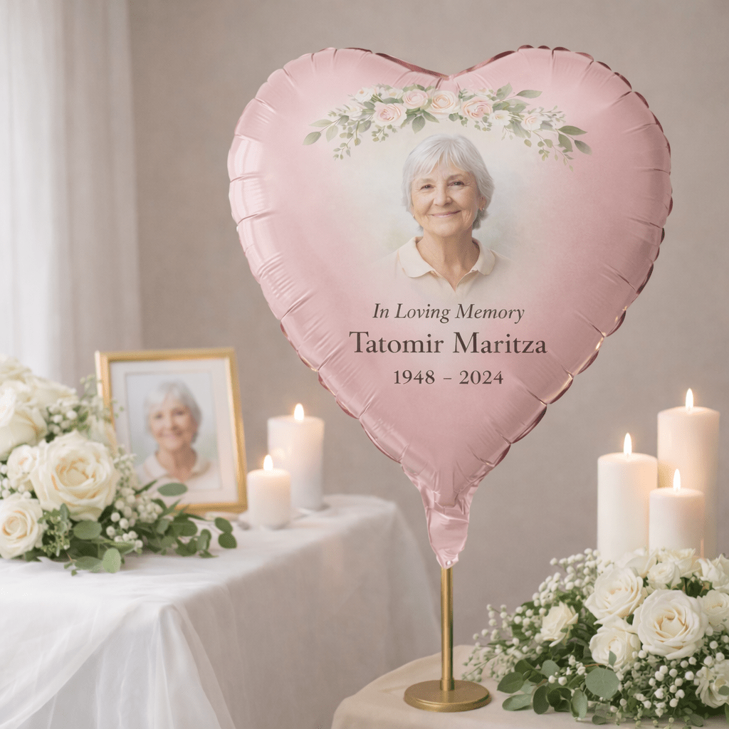 Personalised Funeral & Memorial Foil Balloon | High - Quality | Buy Now at CB Print Concept