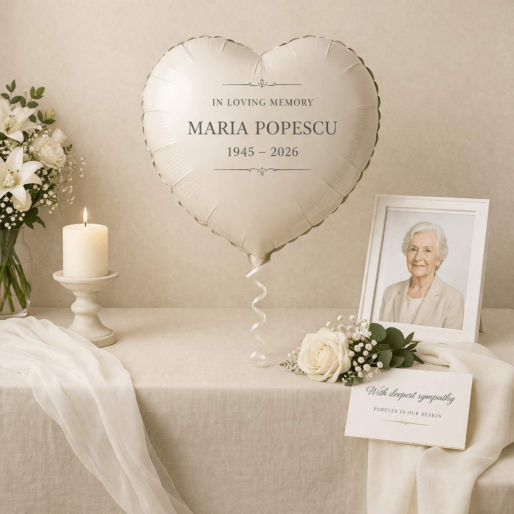 Funeral & Memorial Foil Balloon | High - Quality | Buy Now at CB Print Concept