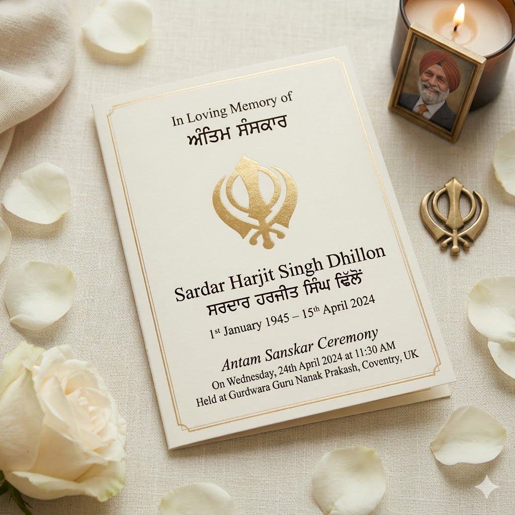Funeral Order of Service - Custom Tribute Design | High - Quality Funeral Order of Service | Buy Now at CB Print Concept