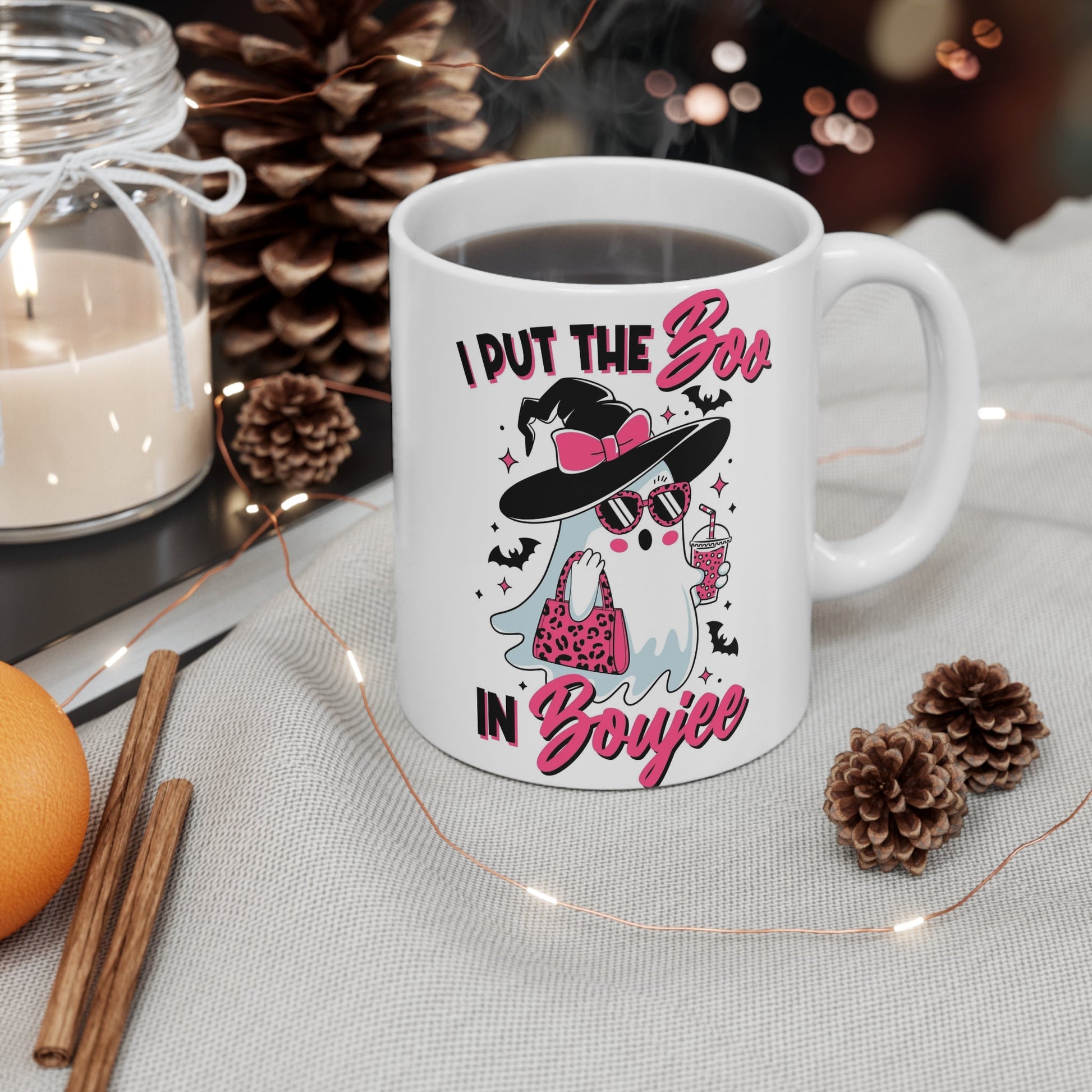 Funny Boujee Ghost Mug | High - Quality | Buy Now at CB Print Concept