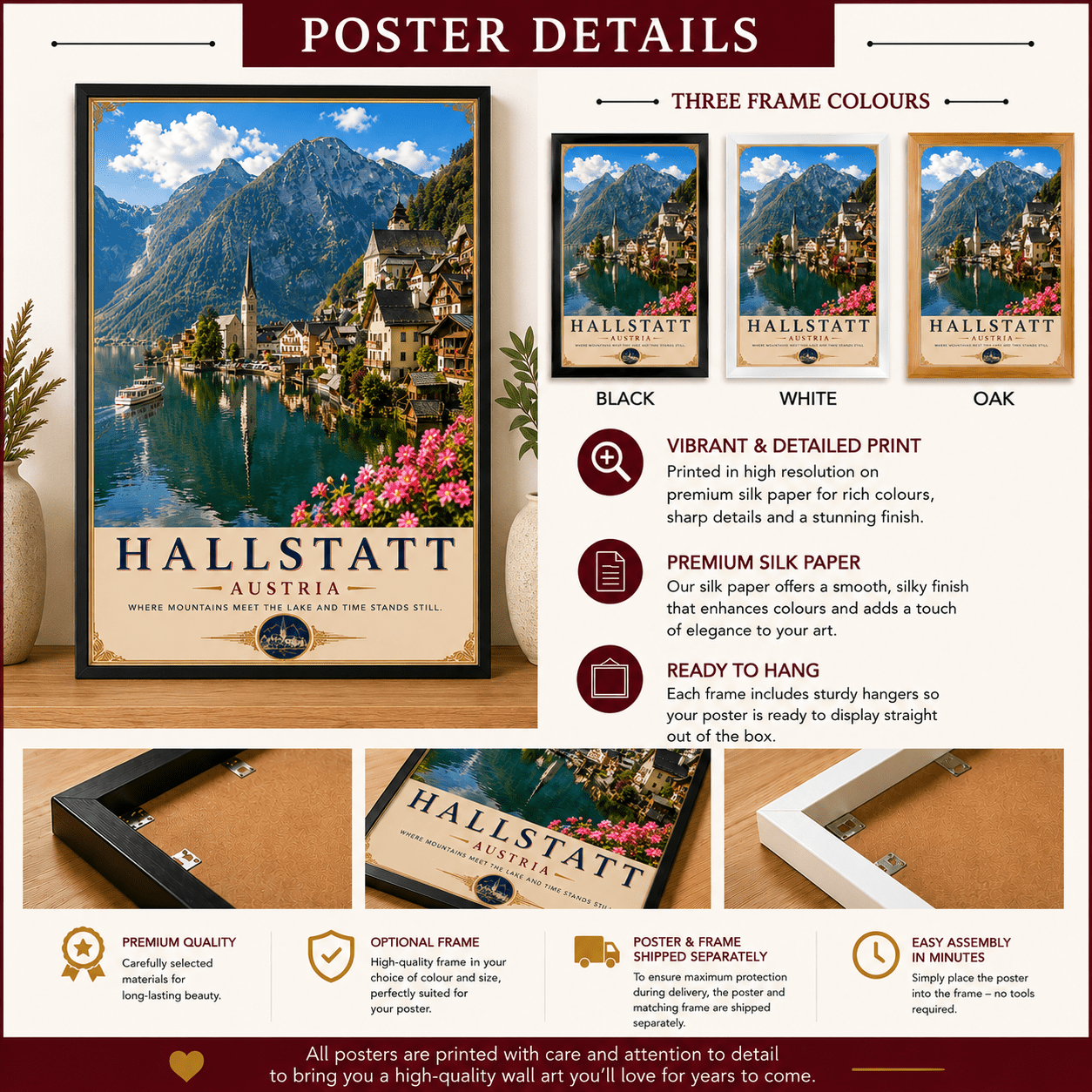 Hallstatt Poster | High-Quality Posters | Buy Now at CB Print Concept