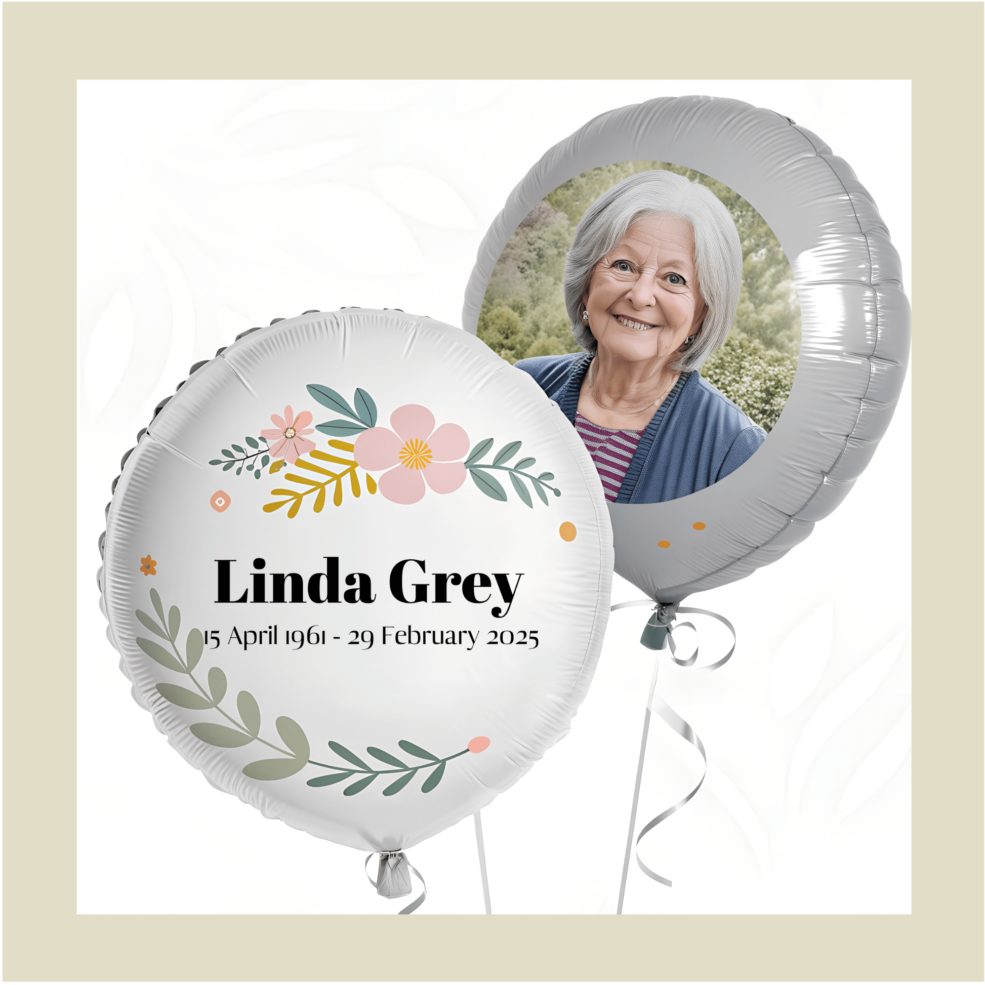 In Memory - Custom Mylar/Foil Balloons | High - Quality Balloons | Buy Now at CB Print Concept