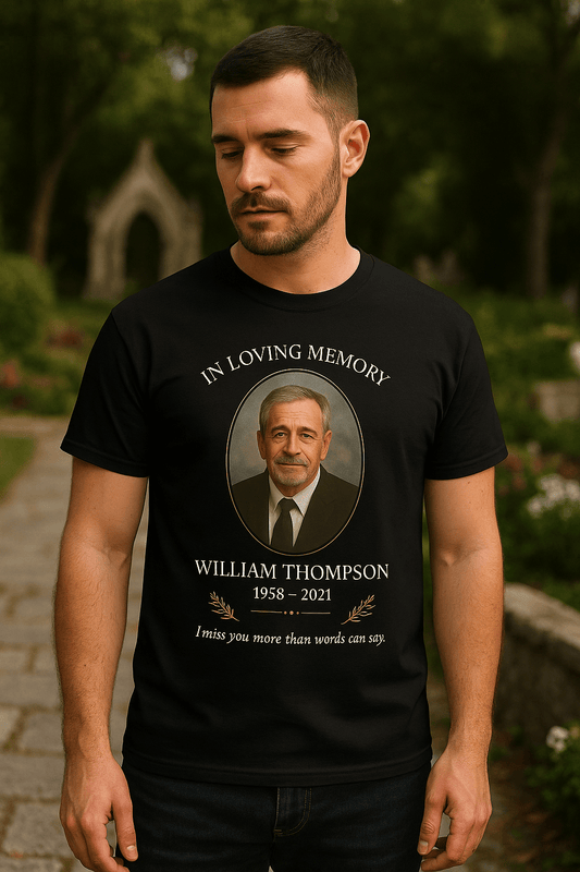 In Memory Custom T-Shirt | High - Quality T-Shirt | Buy Now at CB Print Concept