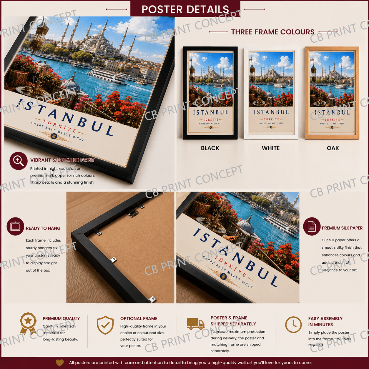 Istambul Travel Poster | High-Quality Posters | Buy Now at CB Print Concept