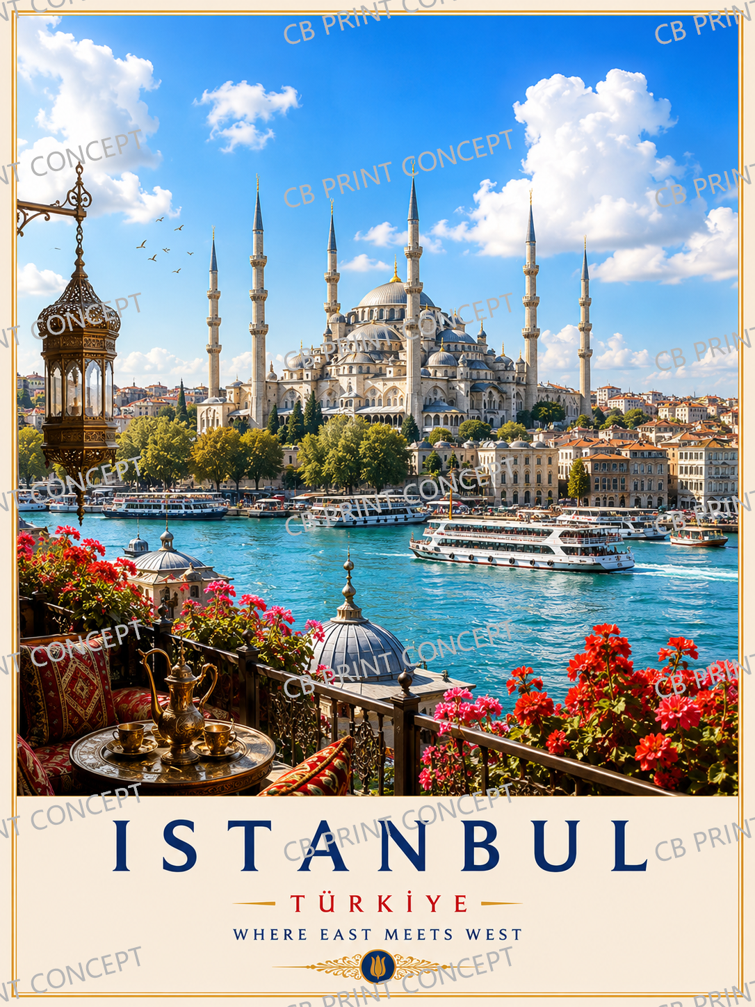 Istambul Travel Poster | High-Quality Posters | Buy Now at CB Print Concept