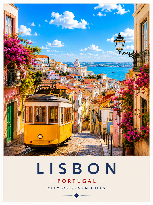 Lisbon Travel Poster | High-Quality Posters | Buy Now at CB Print Concept