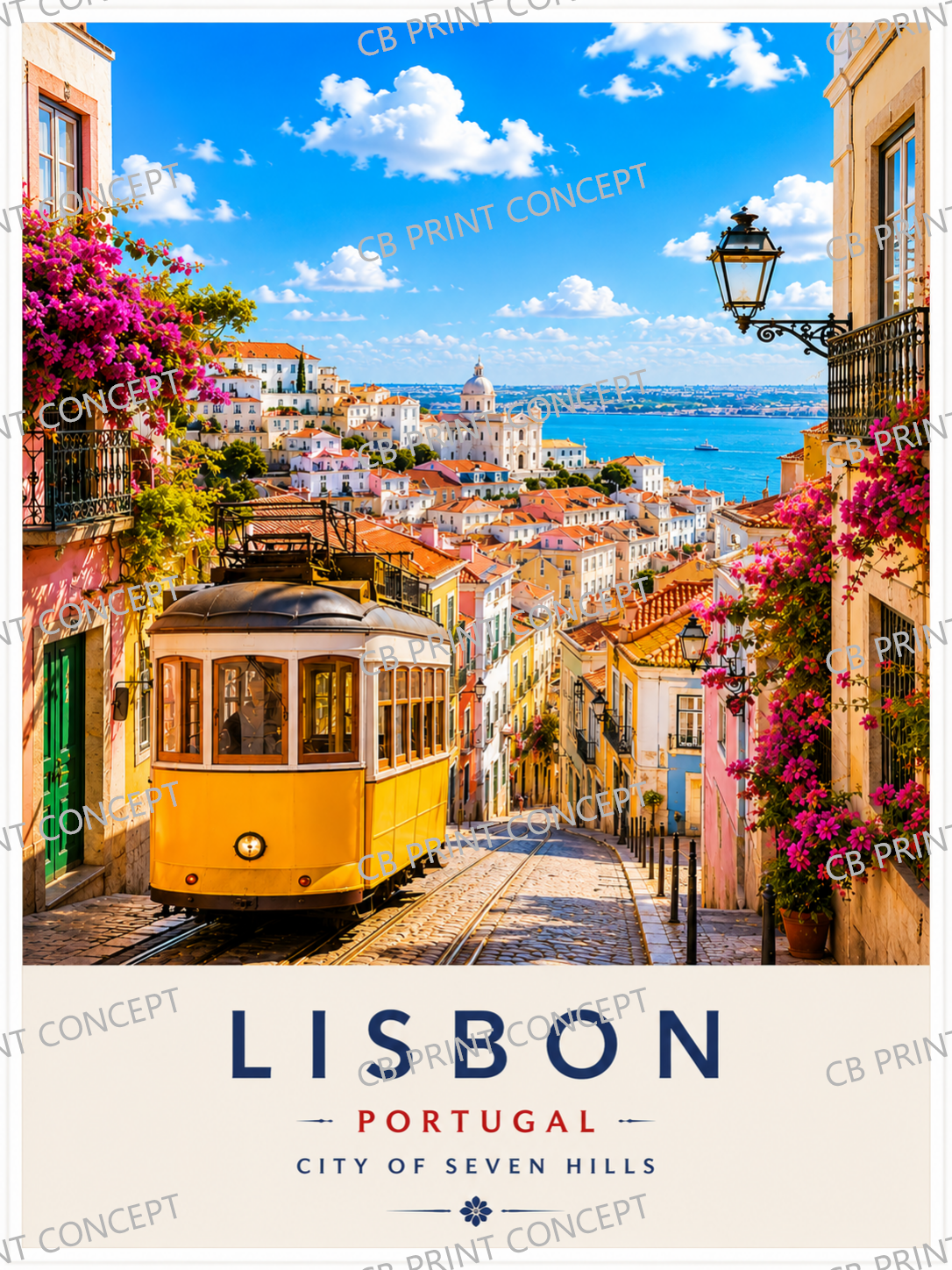 Lisbon Travel Poster | High-Quality Posters | Buy Now at CB Print Concept