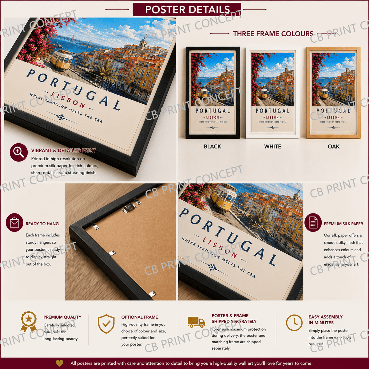 Lisbon Travel Poster | High-Quality Posters | Buy Now at CB Print Concept