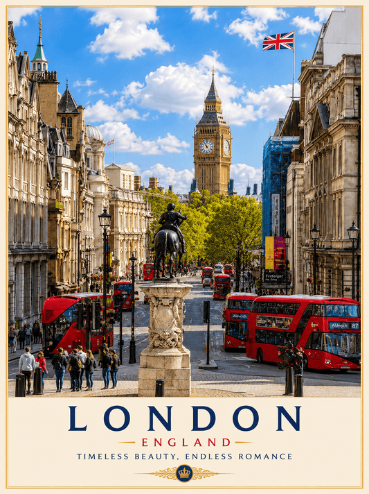 London Travel Poster | High-Quality | Buy Now at CB Print Concept