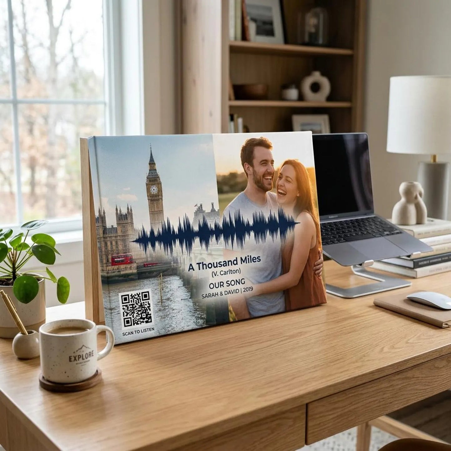 Love Story Soundwave Print | High - Quality | Buy Now at CB Print Concept